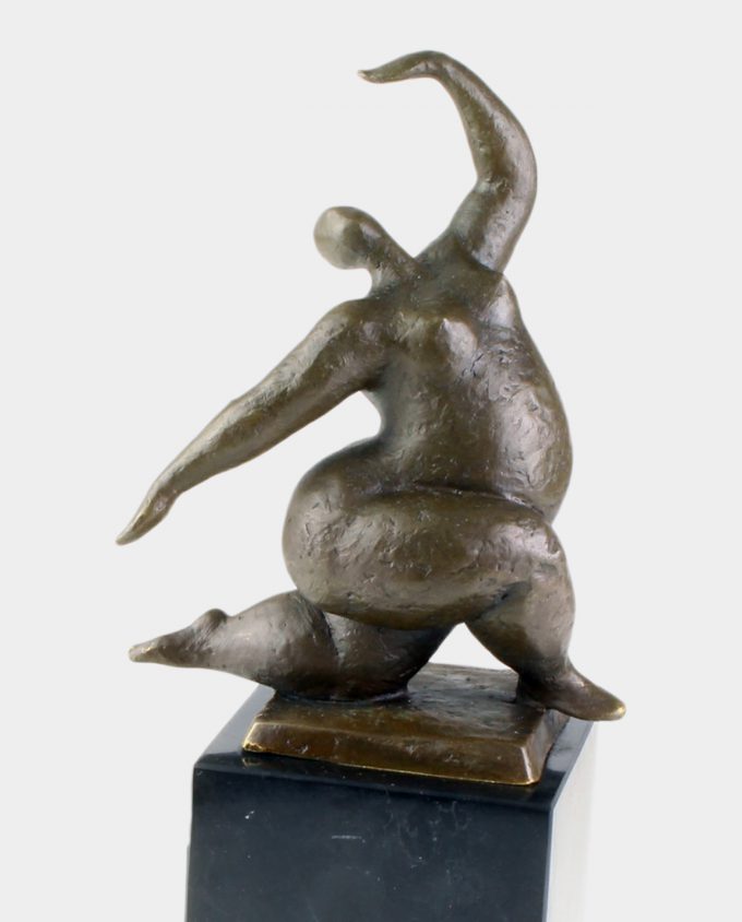 Modernist Dancer Bronze Sculpture
