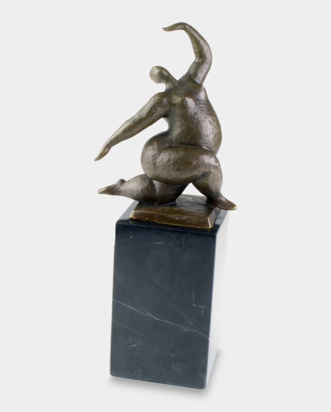 Modernist Dancer Bronze Sculpture