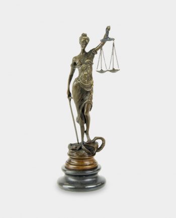 Lady Justice Bronze Sculpture 23.5 cm