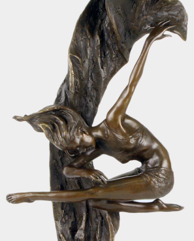 Swirl Acrobat Bronze Sculpture