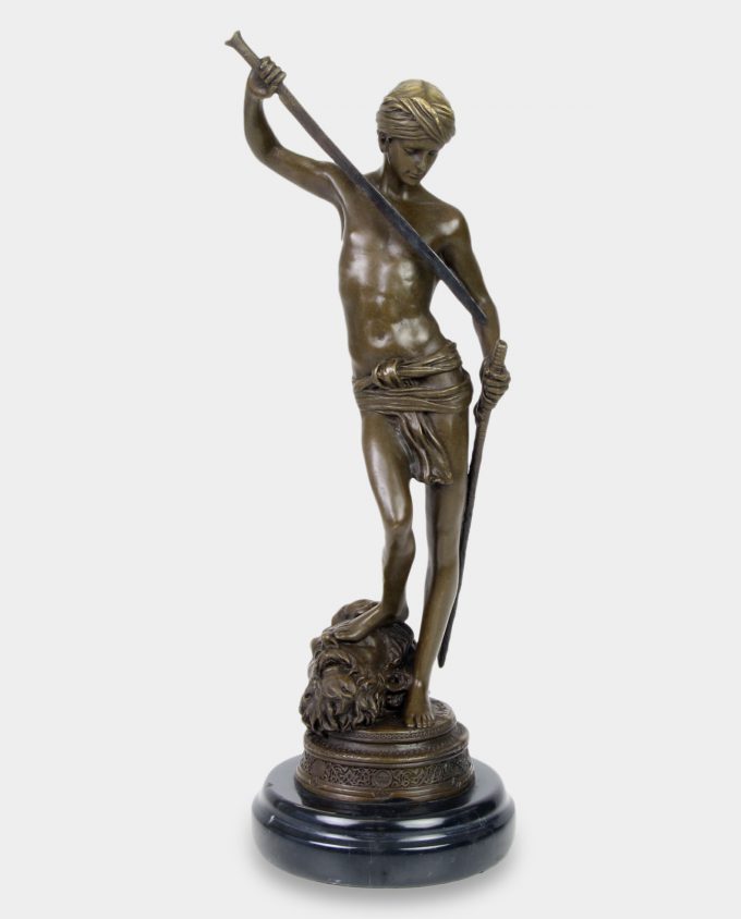 David's Victory Bronze Sculpture