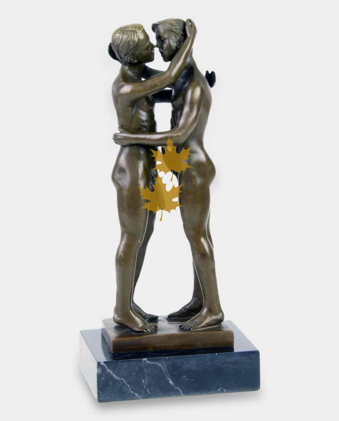 Gay Kiss Bronze Sculpture
