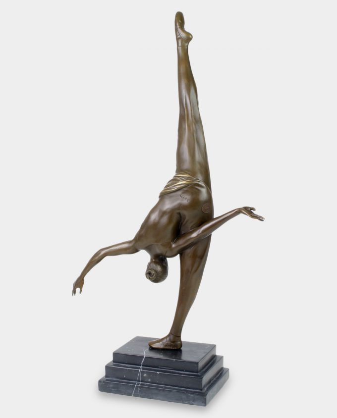 Gymnastic Twine Bronze Sculpture