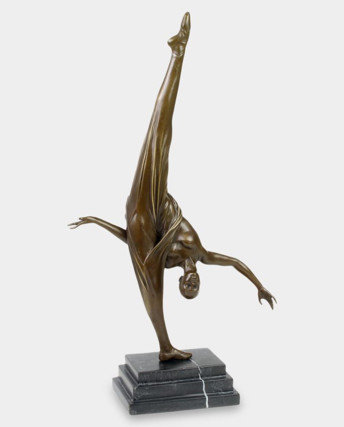 Gymnastic Twine Bronze Sculpture