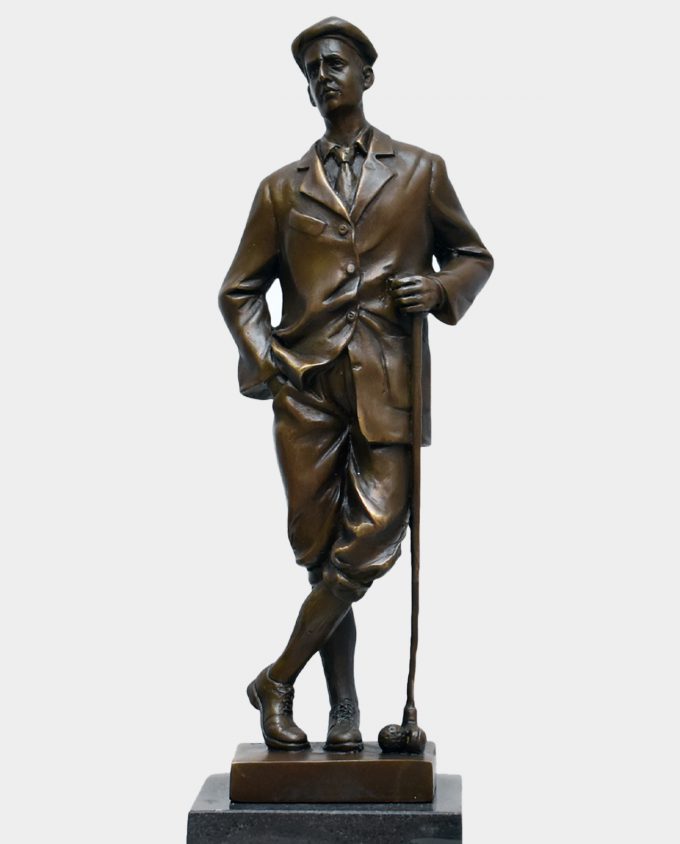 Golf Player Bronze Sculpture