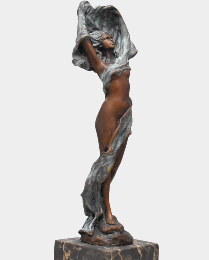 Scarf Dancer Bronze Sculpture