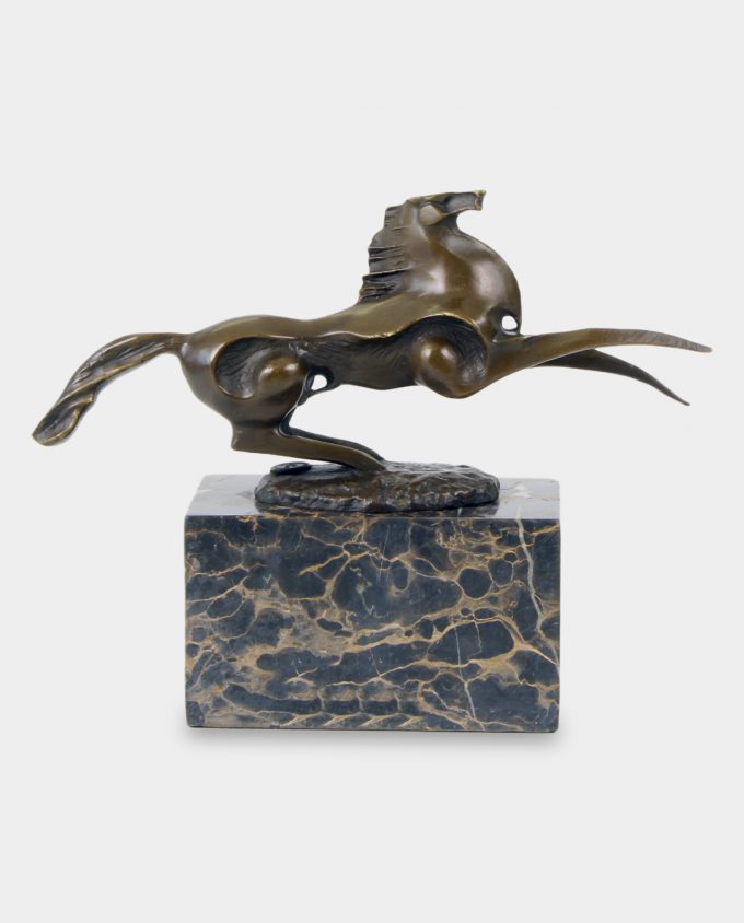 Modernist Horse Bronze Sculpture