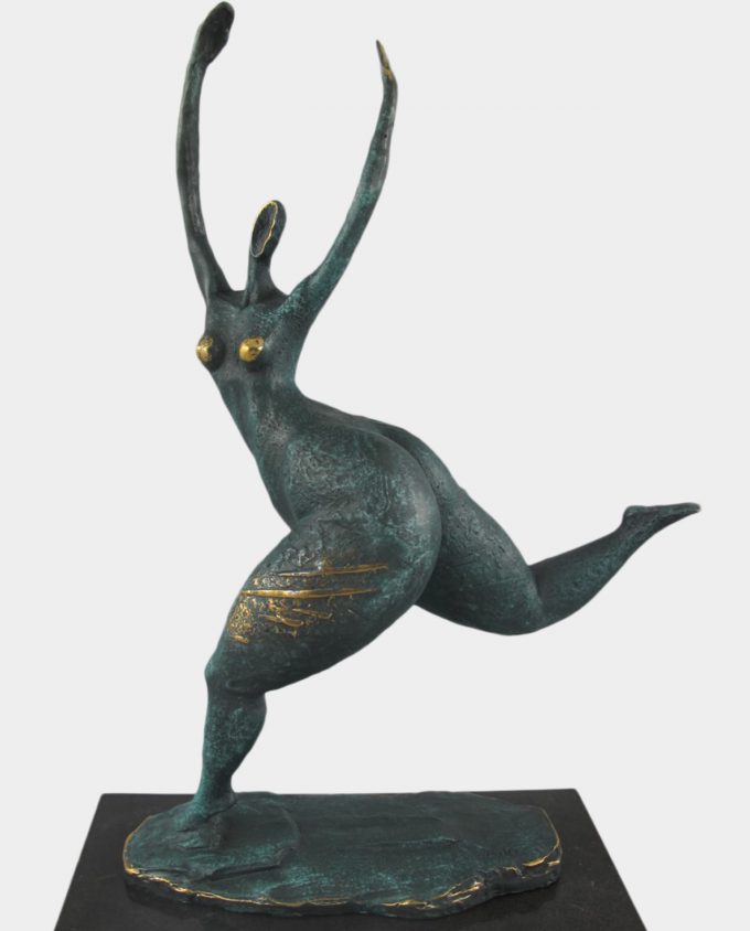 Modernist Victoria Bronze Sculpture