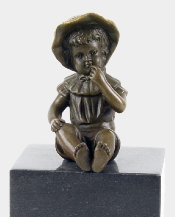 Baby Girl Bronze Sculpture