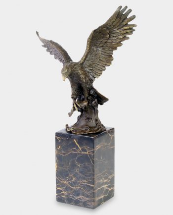 Fishing Eagle Bronze Sculpture