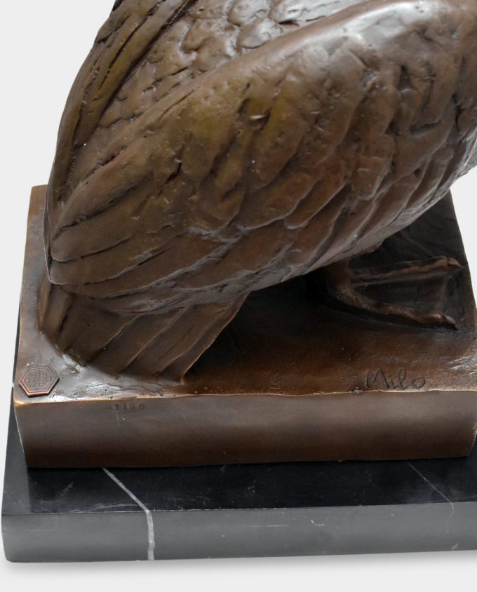 Large Pelican Bronze Sculpture