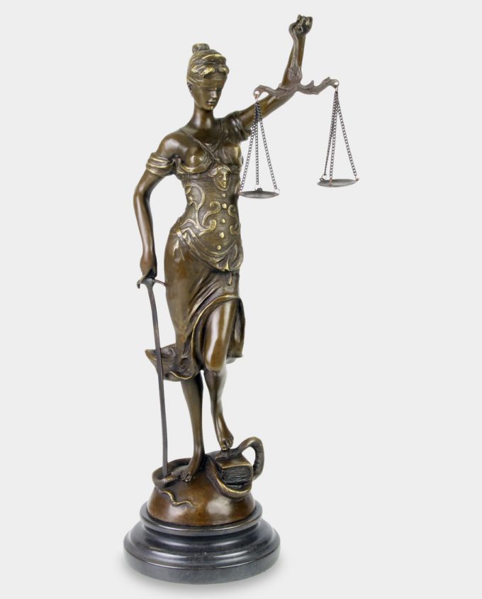 Lady Justice Bronze Sculpture 45 cm