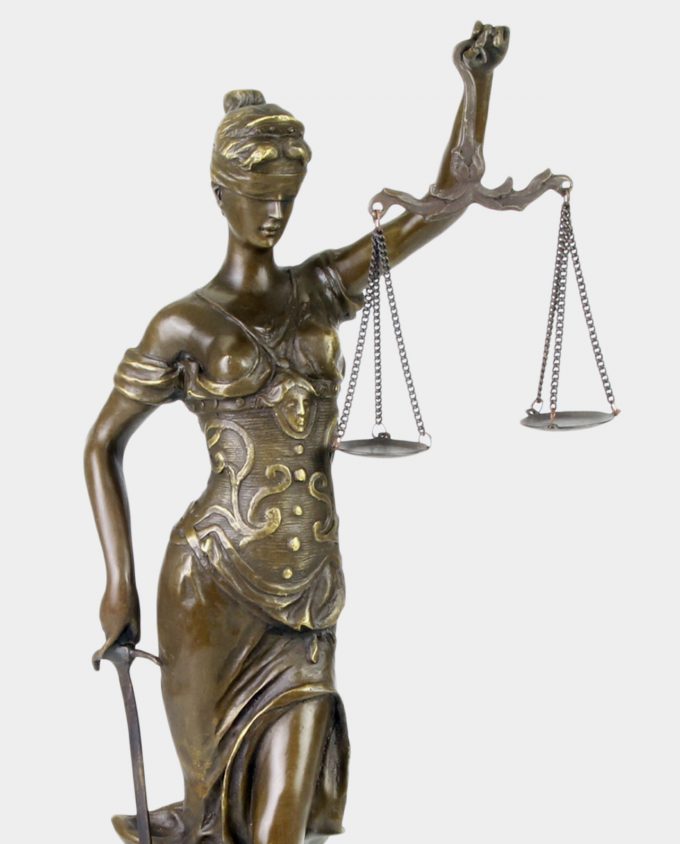 Lady Justice Bronze Sculpture 45 cm