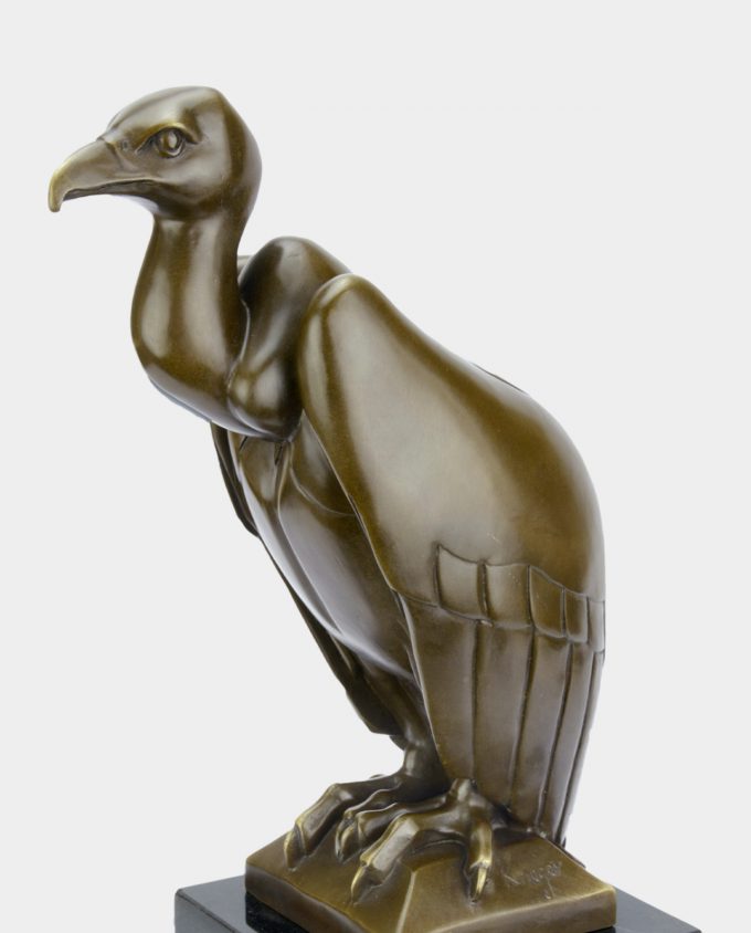 Vulture Minimalistic Bronze Sculpture