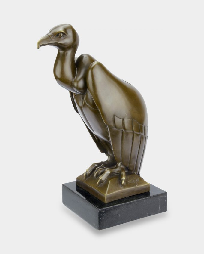 Vulture Minimalistic Bronze Sculpture