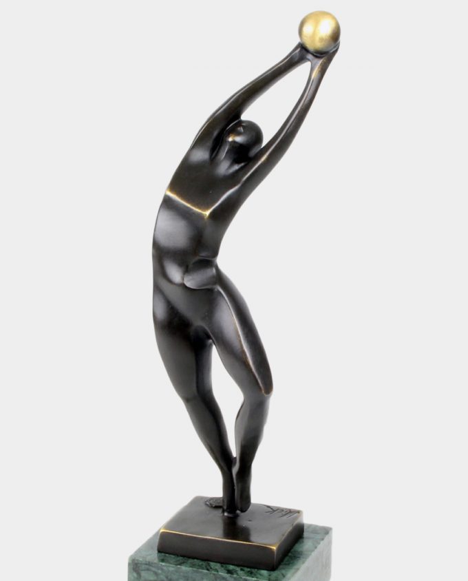 Volleyball Player Bronze Sculpture
