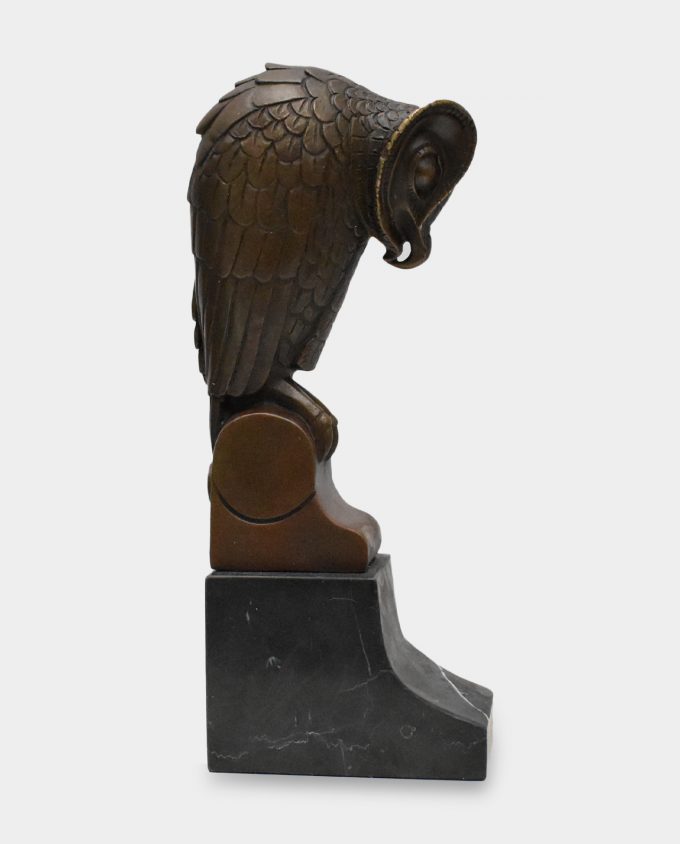 Owl Art Deco Bronze Sculpture