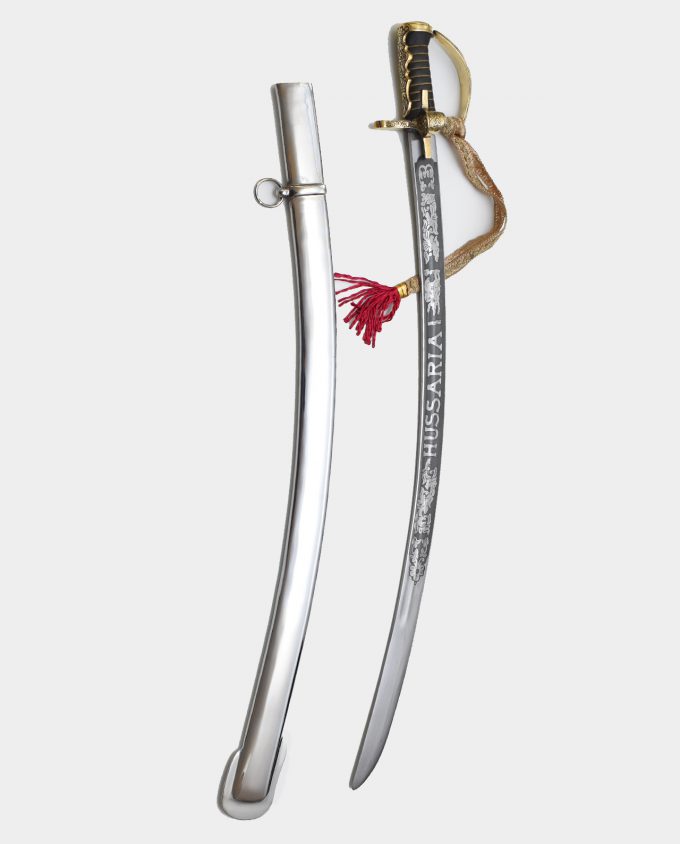 Hussar Saber with Scabbard Blade Engraved on Both Sides