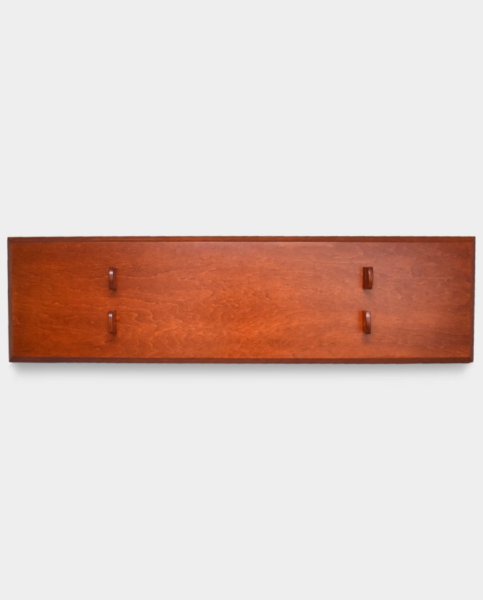 Universal Wooden Wall Hanger for Displaying Saber with Scabbard Mahogany