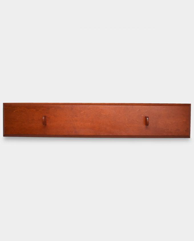 Universal Wooden Wall Hanger for Displaying Saber without Scabbard Mahogany
