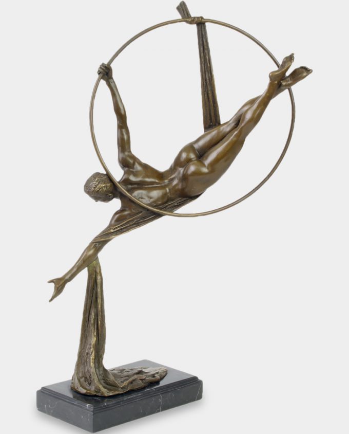 Aerial Acrobat Bronze Sculpture