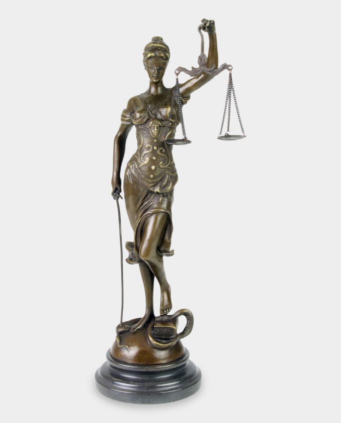 Lady Justice Bronze Sculpture 40 cm