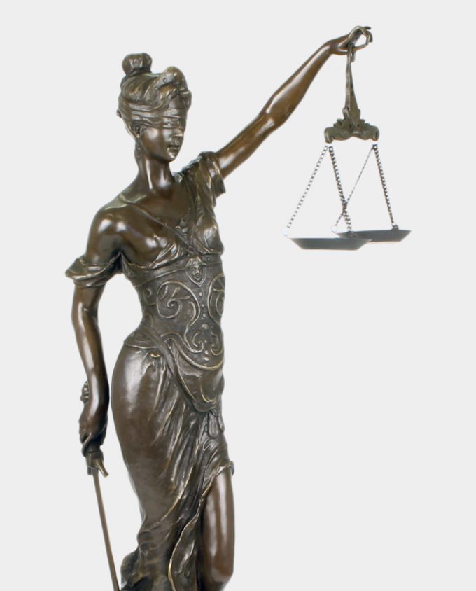 Lady Justice Bronze Sculpture 98 cm