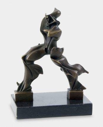 Futuristic Man Bronze Sculpture