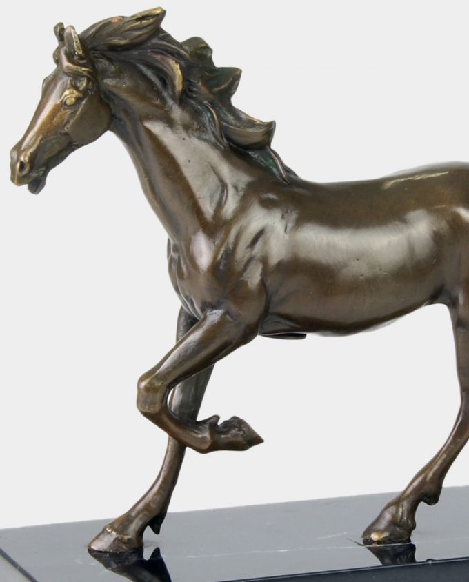 Trotting Horse Bronze Sculpture