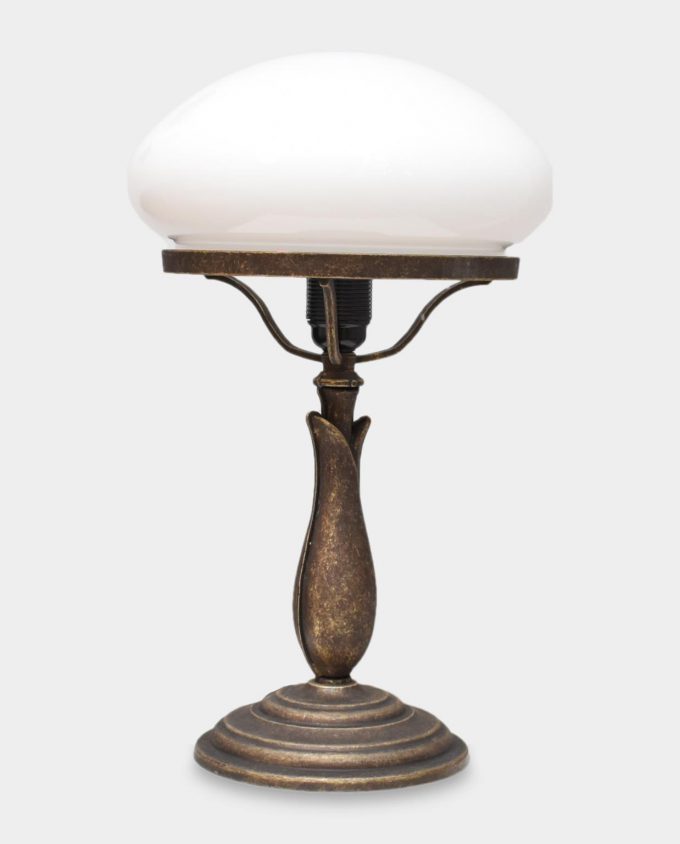 Table Lamp in Art Deco Style White