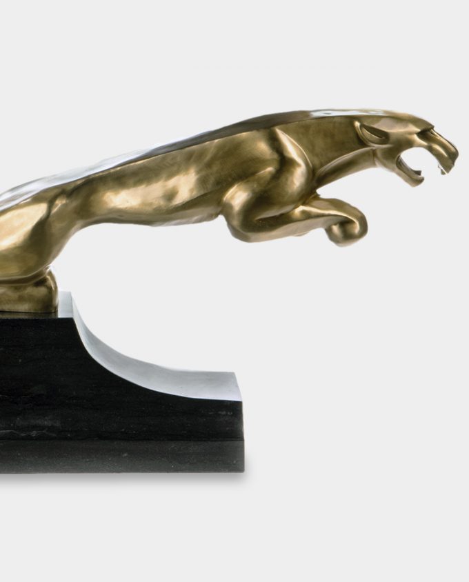 Jaguar Art Deco Bronze Sculpture
