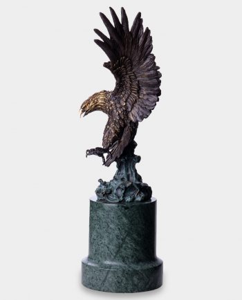 Attacking Eagle Bronze Sculpture