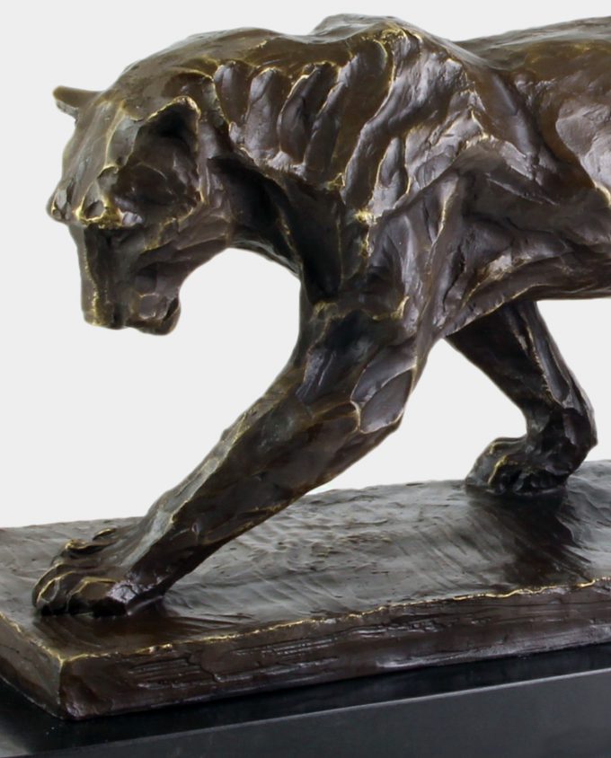 Big Panther Bronze Sculpture