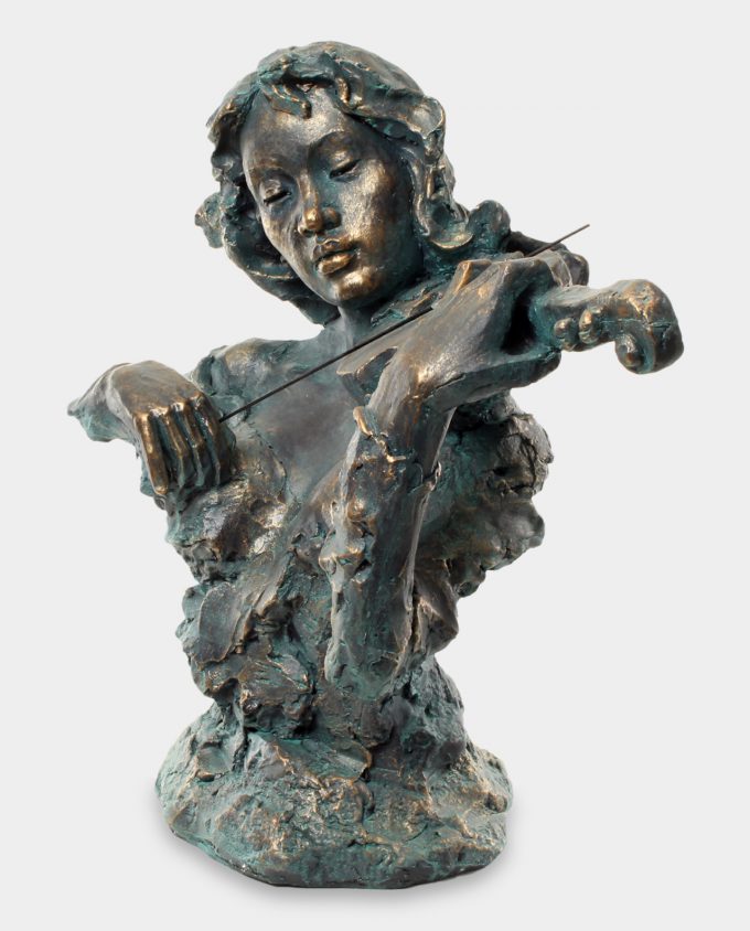 Violinist Large Bust Sculpture