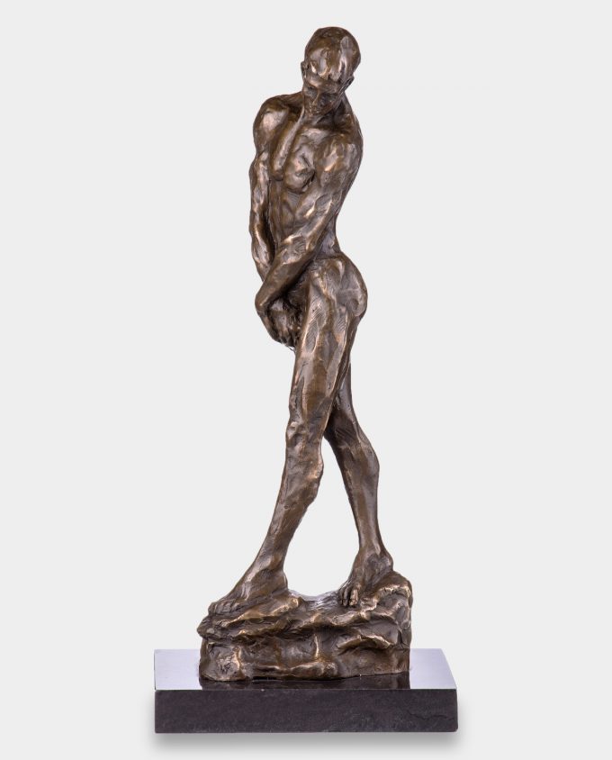 Male Act by Rodin Bronze Sculpture