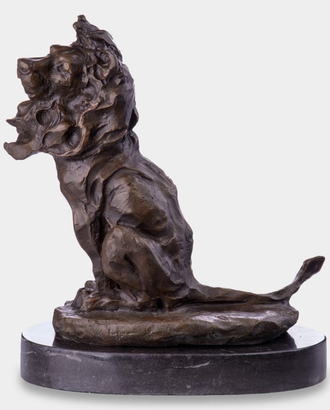 Young Lion Bronze Sculpture