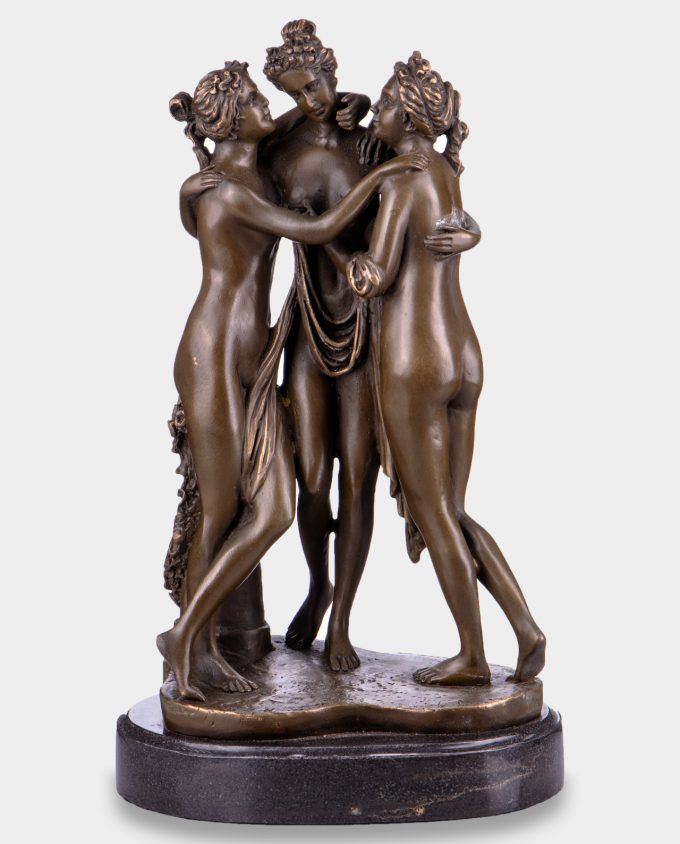 Three Graces acc. Canova Bronze Sculpture