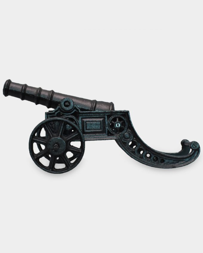 Large Cast Iron Sculpture Cannon