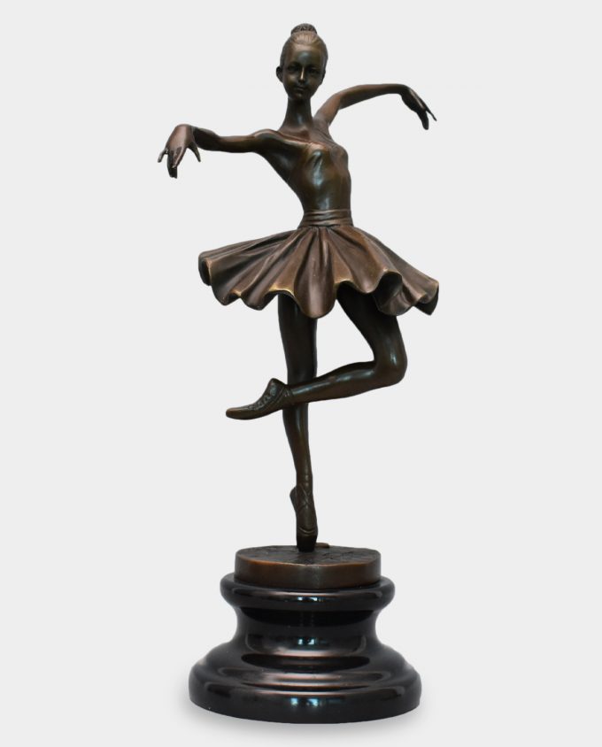 Ballerina in Pirouette Bronze Sculpture