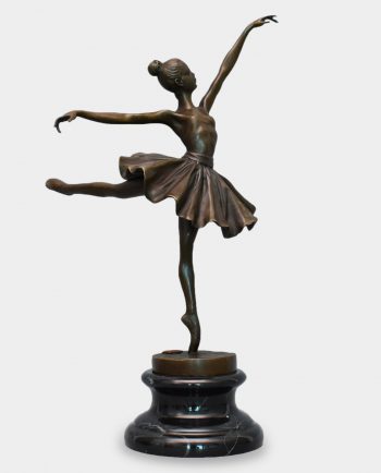 Ballerina in Arabesque Bronze Sculpture