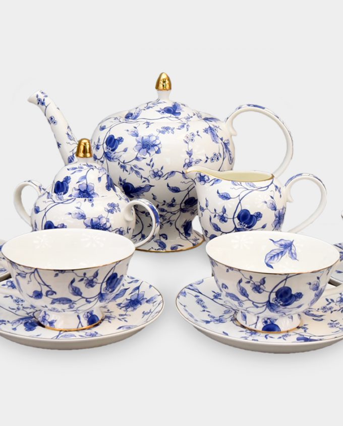 Porcelain Tea or Coffee Service Set for 6 People