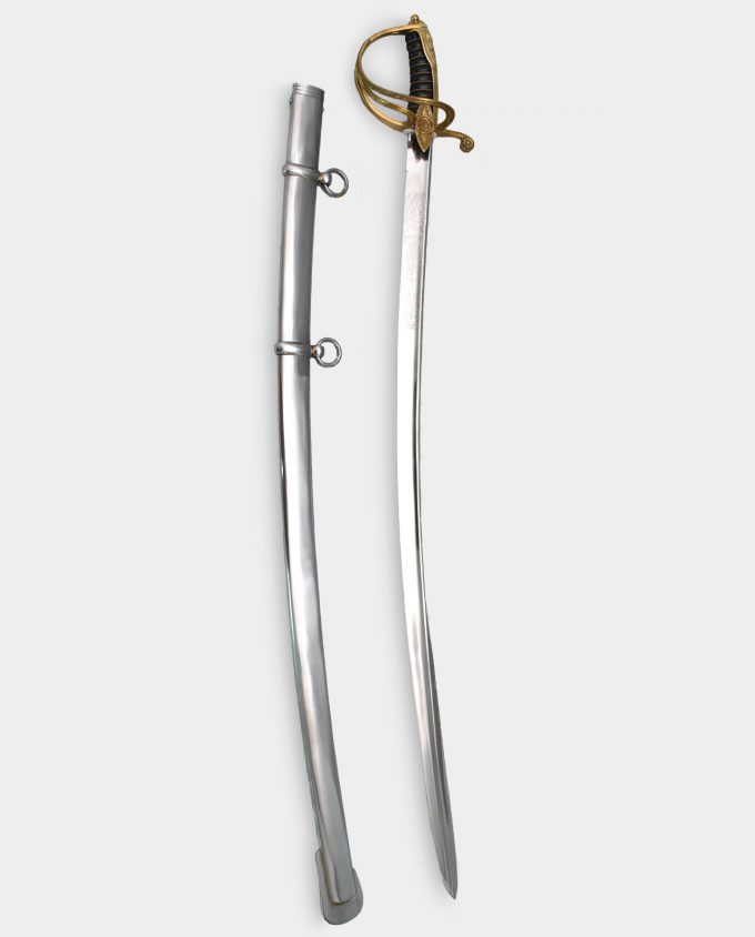 Cavalry Officer Saber with Scabbard for Sharpening and Combat
