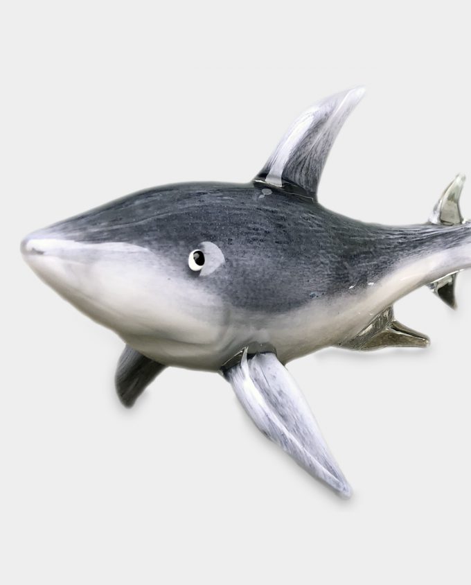 Glass Figurine Murano Style Shark