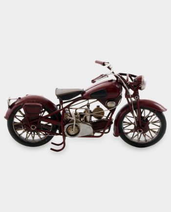 Oldshool Motorcycle Bordeaux Metal Model