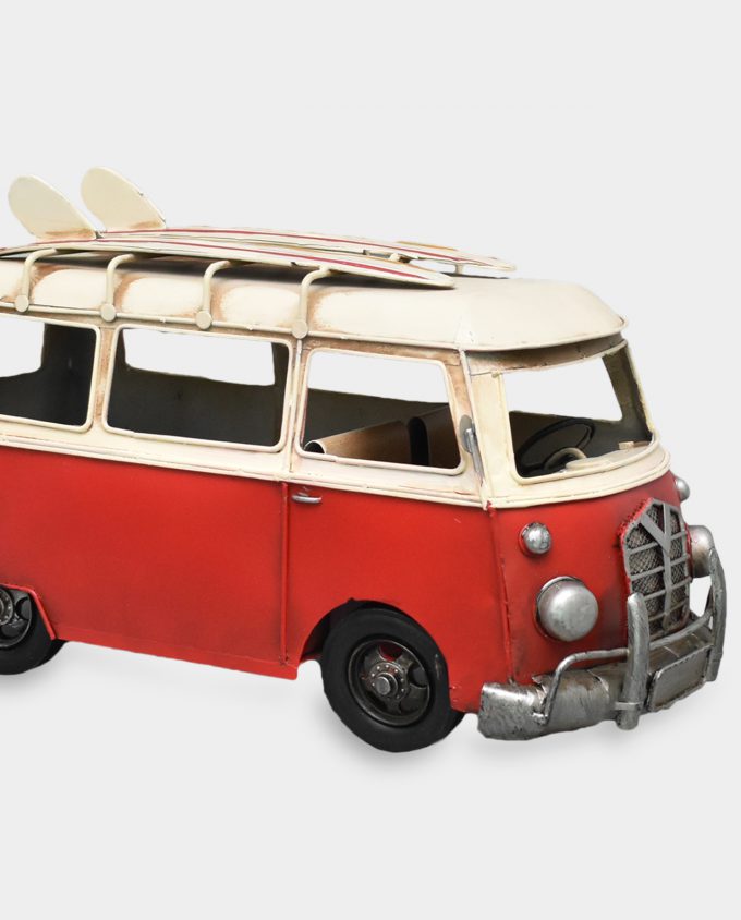 Large Van Surf California Bus Metal Model