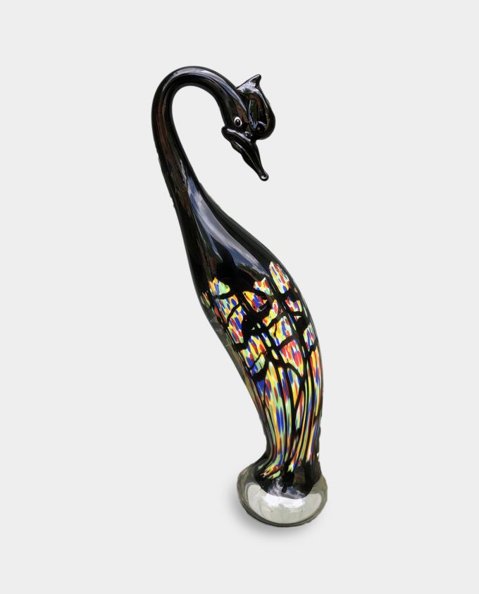 Glass Figurine Murano Style Heron