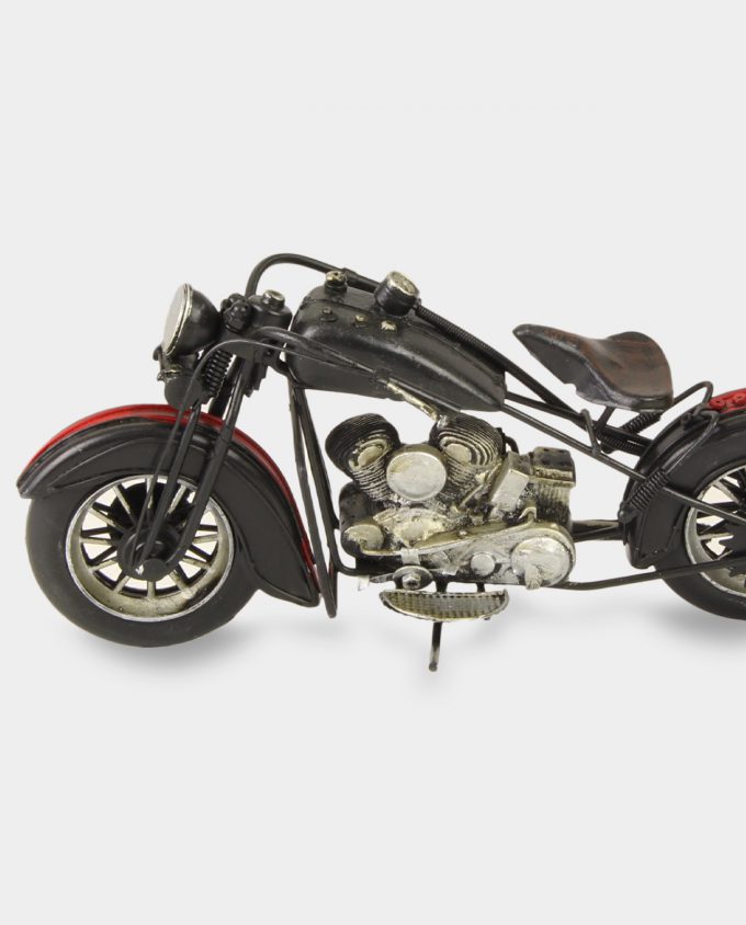 Motorcycle Chopper Black Metal Model