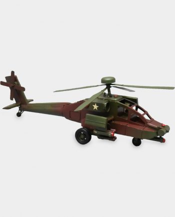 Military Helicopter Apache Metal Model