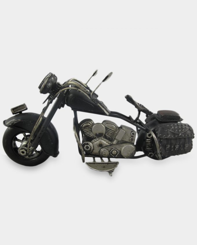 Motorcycle Custom Black Metal Model