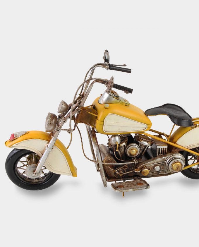 Motorcycle Indian Yellow Metal Model